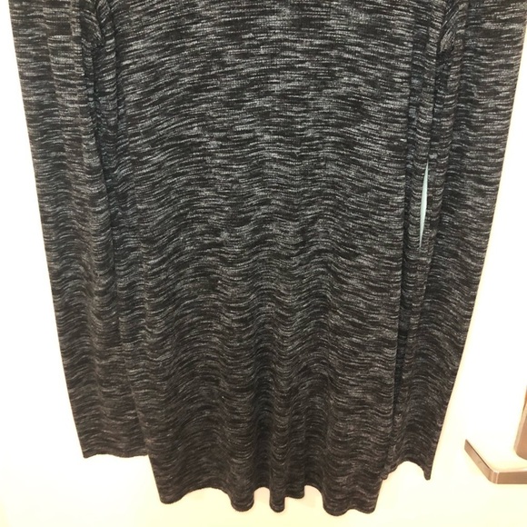 We The Free Free People Black & Gray Knit Long Sleeve Turtle Neck Dress Size L - Picture 3 of 9